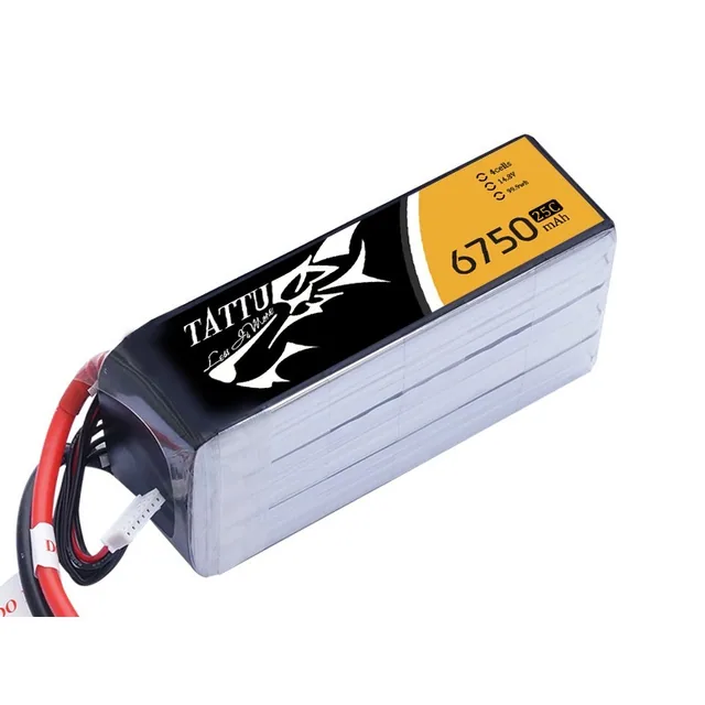 TATTU Lipo Battery - 6750mAh 14.8V 25C 4S1P