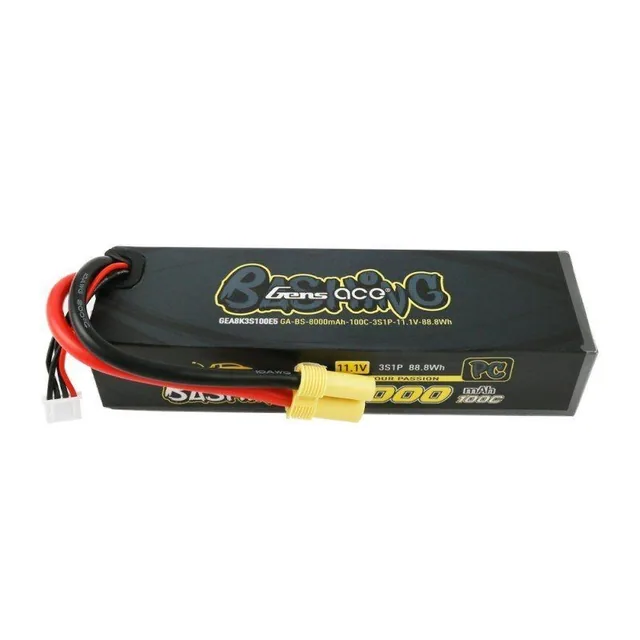 Gens Ace Lipo Battery - 8000mAh 11.1V 100C 3S1P