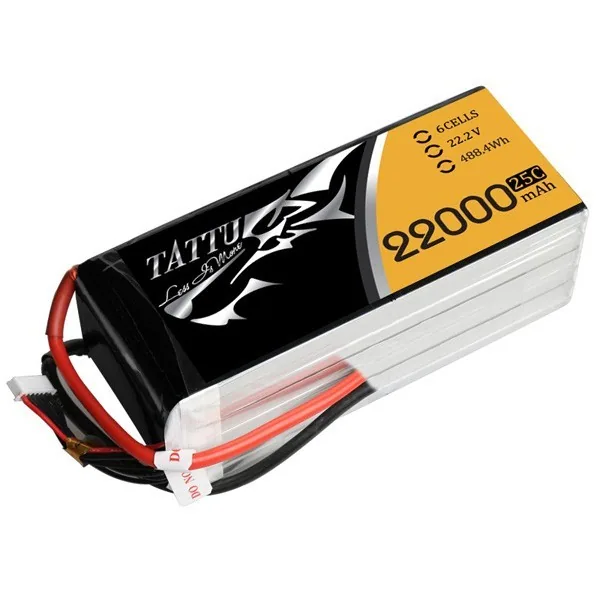 TATTU Lipo Battery - 22000mAh 22.2V 25C 6S1P