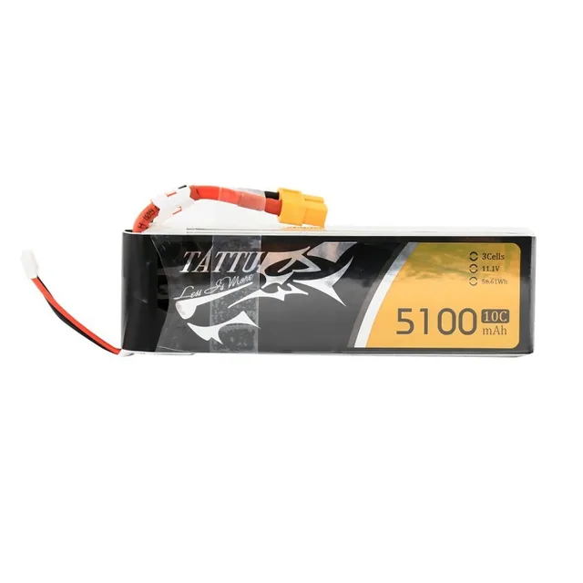 TATTU Lipo Battery - 5100mAh 11.1V 10C 3S1P
