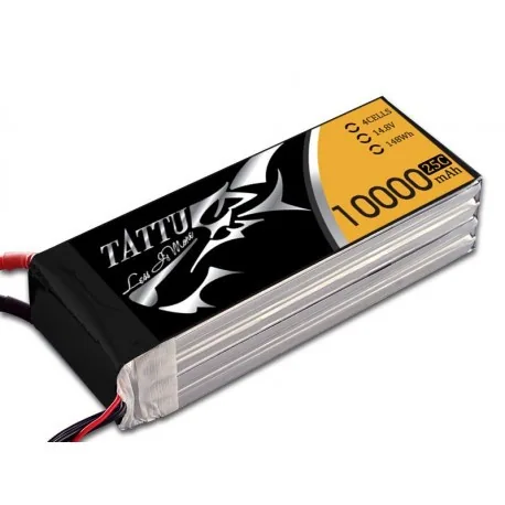 TATTU Lipo Battery - 10000mAh 14.8V 30C 4S1P