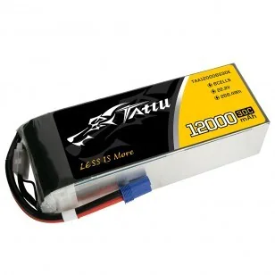 TATTU Lipo Battery - 12000mAh 22.2V 30C 6S1P